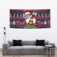 Lets Put The Rum Pum Pum Pum Christmas Tapestry Xmas Holiday Patterns - Wonder Print Shop