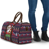 Lets Put The Rum Pum Pum Pum Christmas Travel Bag Xmas Holiday Patterns - Wonder Print Shop