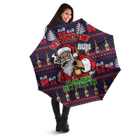 Lets Put The Rum Pum Pum Pum Christmas Umbrella Xmas Holiday Patterns - Wonder Print Shop