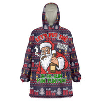 Lets Put The Rum Pum Pum Pum Christmas Wearable Blanket Hoodie Xmas Holiday Patterns - Wonder Print Shop