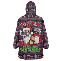 Lets Put The Rum Pum Pum Pum Christmas Wearable Blanket Hoodie Xmas Holiday Patterns - Wonder Print Shop
