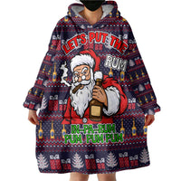 Lets Put The Rum Pum Pum Pum Christmas Wearable Blanket Hoodie Xmas Holiday Patterns - Wonder Print Shop