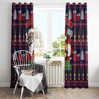 Lets Put The Rum Pum Pum Pum Christmas Window Curtain Xmas Holiday Patterns - Wonder Print Shop