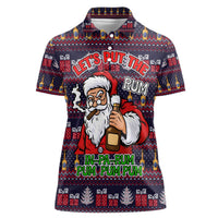 Lets Put The Rum Pum Pum Pum Christmas Women Polo Shirt Xmas Holiday Patterns - Wonder Print Shop
