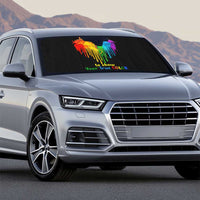 LGBT Dont Be Afraid Christmas Auto Sun Shade Xmas Holiday Patterns - Wonder Print Shop