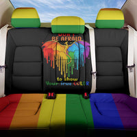 LGBT Dont Be Afraid Christmas Back Car Seat Cover Xmas Holiday Patterns - Wonder Print Shop