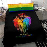 LGBT Dont Be Afraid Christmas Bedding Set Xmas Holiday Patterns - Wonder Print Shop