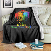 LGBT Dont Be Afraid Christmas Blanket Xmas Holiday Patterns - Wonder Print Shop