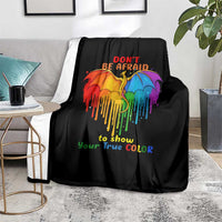 LGBT Dont Be Afraid Christmas Blanket Xmas Holiday Patterns - Wonder Print Shop