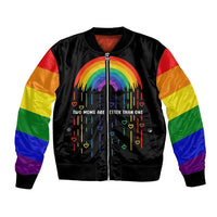 LGBT Dont Be Afraid Christmas Bomber Jacket Xmas Holiday Patterns - Wonder Print Shop