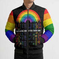 LGBT Dont Be Afraid Christmas Bomber Puffer Jacket Xmas Holiday Patterns - Wonder Print Shop