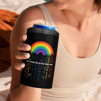 LGBT Dont Be Afraid Christmas 4 in 1 Can Cooler Tumbler Xmas Holiday Patterns - Wonder Print Shop