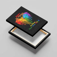 LGBT Dont Be Afraid Christmas Canvas Wall Art Xmas Holiday Patterns - Wonder Print Shop