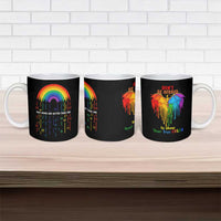 LGBT Dont Be Afraid Christmas Ceramic Mug Xmas Holiday Patterns - Wonder Print Shop