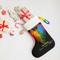 LGBT Dont Be Afraid Christmas Stocking Xmas Holiday Patterns - Wonder Print Shop