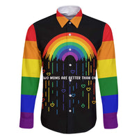 LGBT Dont Be Afraid Christmas Family Matching Long Sleeve Bodycon Dress and Hawaiian Shirt Xmas Holiday Patterns - Wonder Print Shop