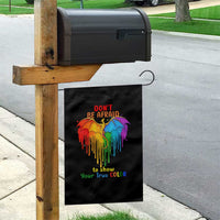 LGBT Dont Be Afraid Christmas Garden Flag Xmas Holiday Patterns - Wonder Print Shop