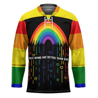 LGBT Dont Be Afraid Christmas Hockey Jersey Xmas Holiday Patterns - Wonder Print Shop