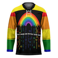 LGBT Dont Be Afraid Christmas Hockey Jersey Xmas Holiday Patterns - Wonder Print Shop