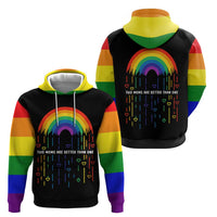 LGBT Dont Be Afraid Christmas Hoodie Xmas Holiday Patterns - Wonder Print Shop