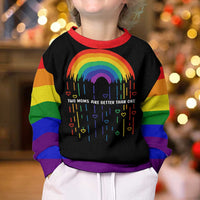 LGBT Dont Be Afraid Christmas Kid Ugly Christmas Sweater Xmas Holiday Patterns - Wonder Print Shop
