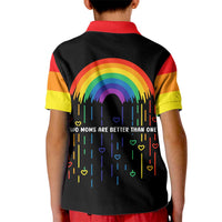 LGBT Dont Be Afraid Christmas Kid Polo Shirt Xmas Holiday Patterns - Wonder Print Shop