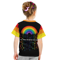 LGBT Dont Be Afraid Christmas Kid T Shirt Xmas Holiday Patterns - Wonder Print Shop