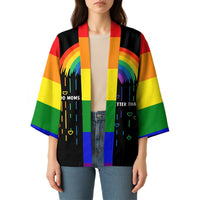 LGBT Dont Be Afraid Christmas Kimono Xmas Holiday Patterns - Wonder Print Shop