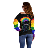 LGBT Dont Be Afraid Christmas Off Shoulder Sweater Xmas Holiday Patterns - Wonder Print Shop