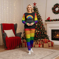 LGBT Dont Be Afraid Christmas Pajama Set Xmas Holiday Patterns - Wonder Print Shop