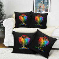 LGBT Dont Be Afraid Christmas Pillow Cover Xmas Holiday Patterns - Wonder Print Shop