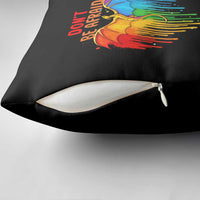 LGBT Dont Be Afraid Christmas Pillow Cover Xmas Holiday Patterns - Wonder Print Shop