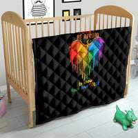 LGBT Dont Be Afraid Christmas Quilt Xmas Holiday Patterns - Wonder Print Shop