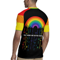 LGBT Dont Be Afraid Christmas Rugby Jersey Xmas Holiday Patterns - Wonder Print Shop