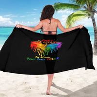 LGBT Dont Be Afraid Christmas Sarong Xmas Holiday Patterns - Wonder Print Shop