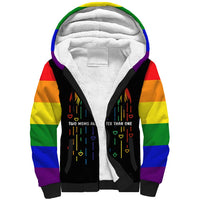 LGBT Dont Be Afraid Christmas Sherpa Hoodie Xmas Holiday Patterns - Wonder Print Shop