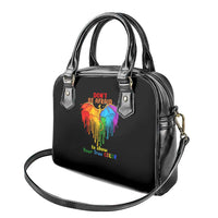 LGBT Dont Be Afraid Christmas Shoulder Handbag Xmas Holiday Patterns - Wonder Print Shop