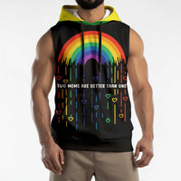 LGBT Dont Be Afraid Christmas Sleeveless Hoodie Xmas Holiday Patterns - Wonder Print Shop