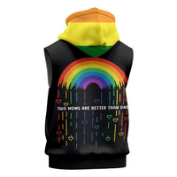 LGBT Dont Be Afraid Christmas Sleeveless Zip Hoodie Xmas Holiday Patterns - Wonder Print Shop