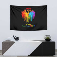 LGBT Dont Be Afraid Christmas Tapestry Xmas Holiday Patterns - Wonder Print Shop