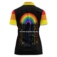 LGBT Dont Be Afraid Christmas Women Polo Shirt Xmas Holiday Patterns - Wonder Print Shop