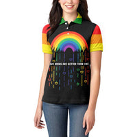 LGBT Dont Be Afraid Christmas Women Polo Shirt Xmas Holiday Patterns - Wonder Print Shop