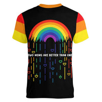 LGBT Dont Be Afraid Christmas Women V-Neck T-Shirt Xmas Holiday Patterns - Wonder Print Shop