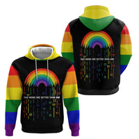LGBT Dont Be Afraid Christmas Zip Hoodie Xmas Holiday Patterns - Wonder Print Shop