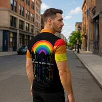 LGBT Dont Be Afraid Christmas Zipper Polo Shirt Xmas Holiday Patterns - Wonder Print Shop