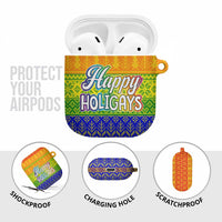 LGBT Gay Pride Happy Holigays Christmas AirPods Case Xmas Holiday Patterns - Wonder Print Shop