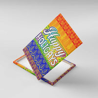 LGBT Gay Pride Happy Holigays Christmas Canvas Wall Art Xmas Holiday Patterns - Wonder Print Shop