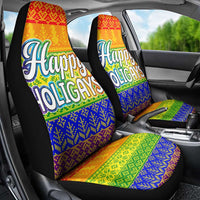 LGBT Gay Pride Happy Holigays Christmas Car Seat Cover Xmas Holiday Patterns - Wonder Print Shop