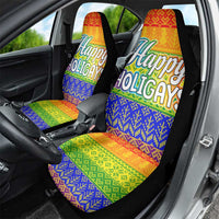 LGBT Gay Pride Happy Holigays Christmas Car Seat Cover Xmas Holiday Patterns - Wonder Print Shop