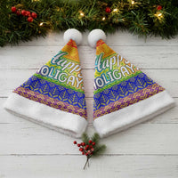 LGBT Gay Pride Happy Holigays Christmas Santa Hat Xmas Holiday Patterns - Wonder Print Shop